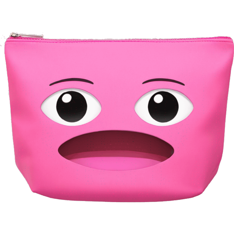 Pink makeup bag emoji