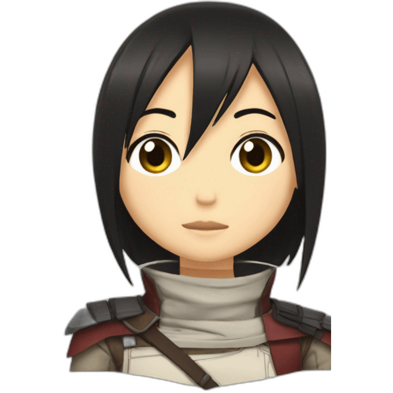 mikasa ackerman kiss emoji