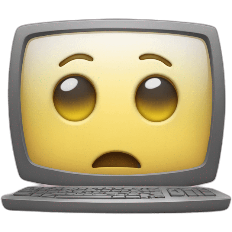 Computer crying emoji