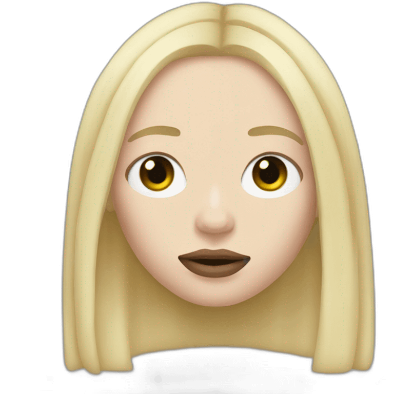 Billie eilish blonde emoji