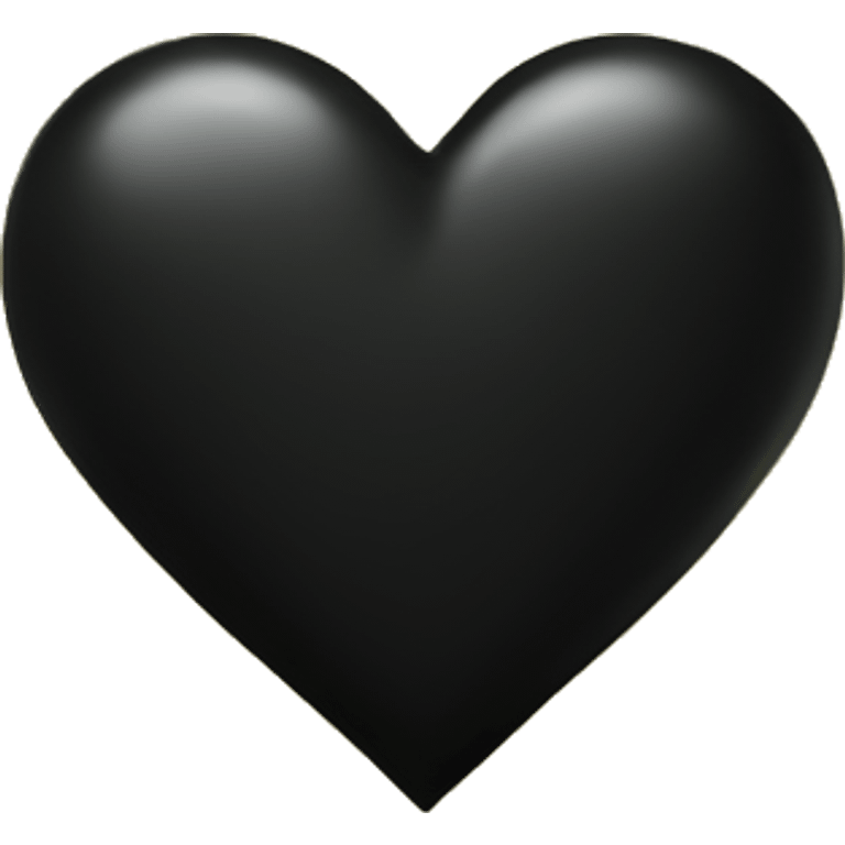 Black Heart with yellow background  emoji