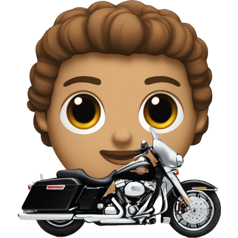 black Harley-Davidson Electra Glide Classic emoji