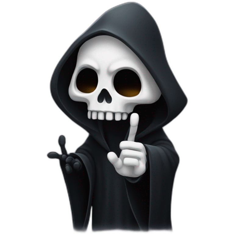 grim reaper waving hand emoji