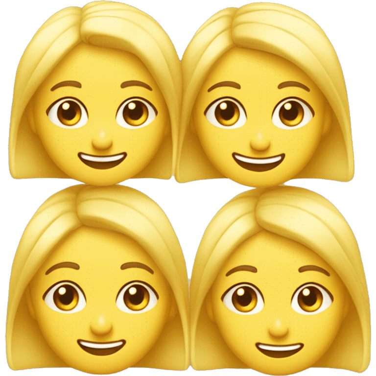 faccina gialla sorridente con due fette di cetriolo sugli occhi emoji