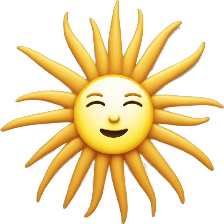 sun with bold ray emoji