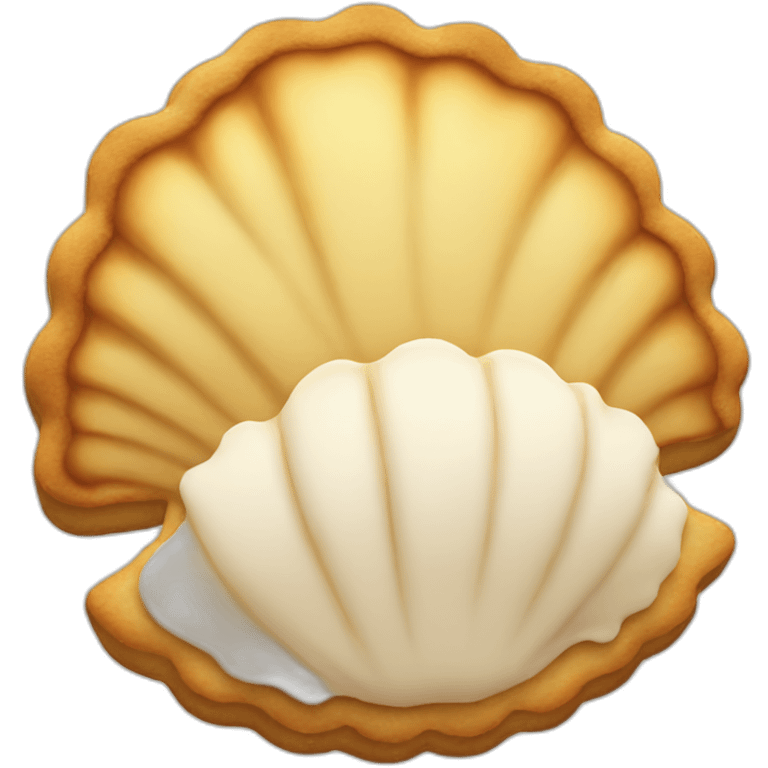 shell-shaped cookie food emoji