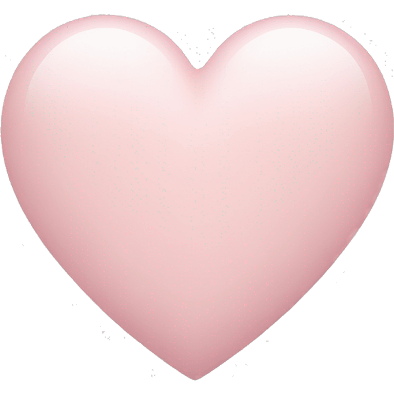 Pale pink heart emoji