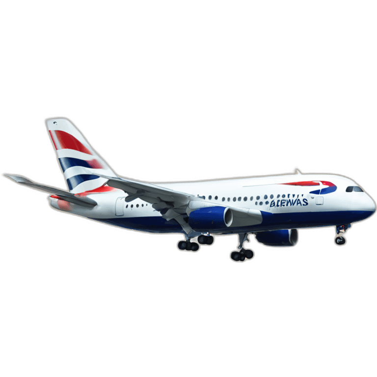 british airways plane landing emoji