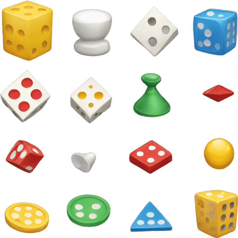 Board game pieces  emoji