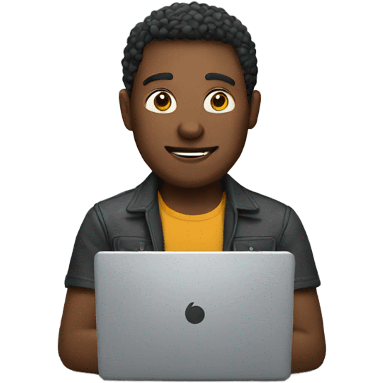 Man on a laptop  emoji