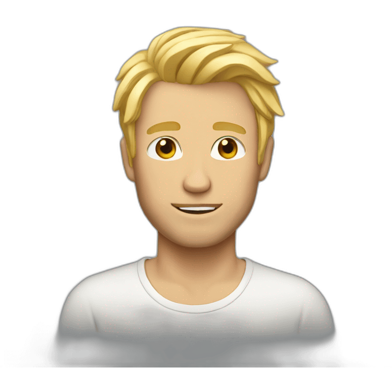 men with blondie hair emoji