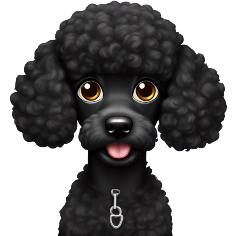 black poodle naughty  emoji