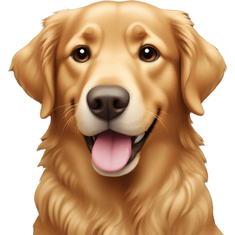 Happy red Golder Retriever ￼ emoji