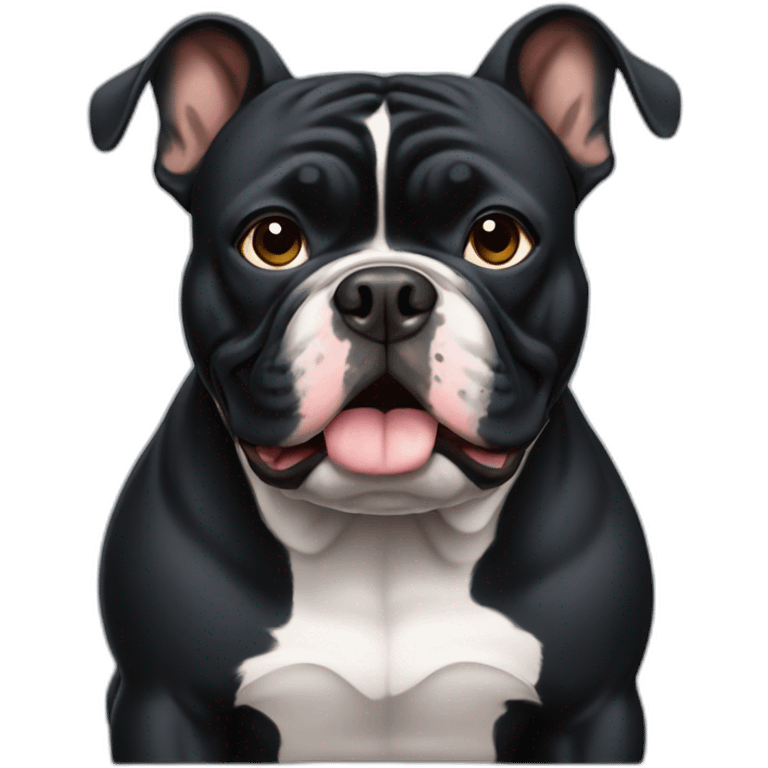 black french bully emoji