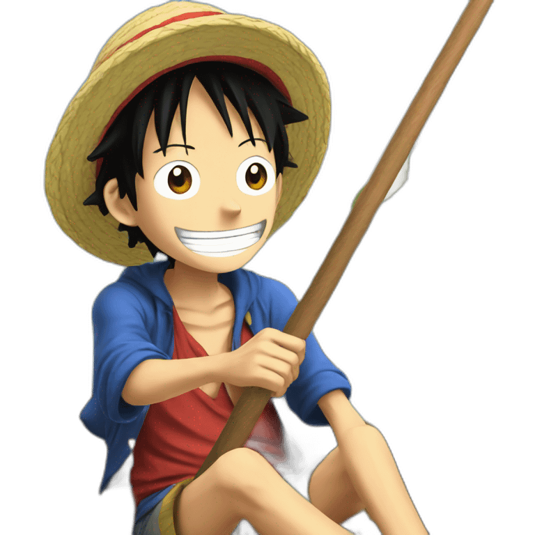 Luffy in the boat emoji