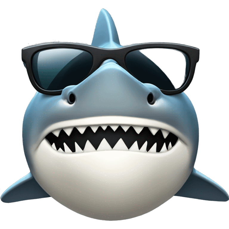 shark with sunglasess emoji