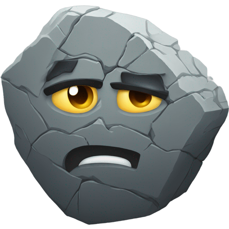 crumbling stone emoji