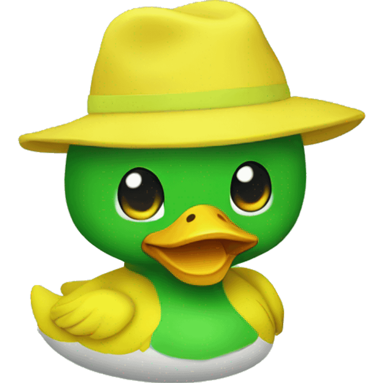 yellow green duck chibi  emoji