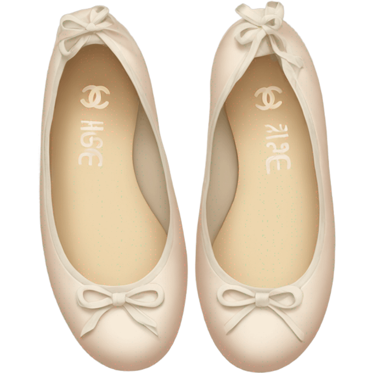 Chanel ballet flats emoji