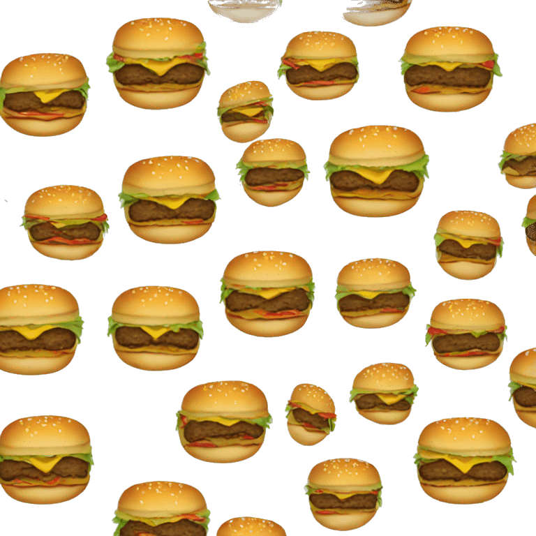 Cheeseburger Christmas emoji