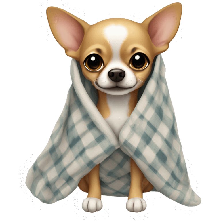 Chihuahua in a blanket emoji