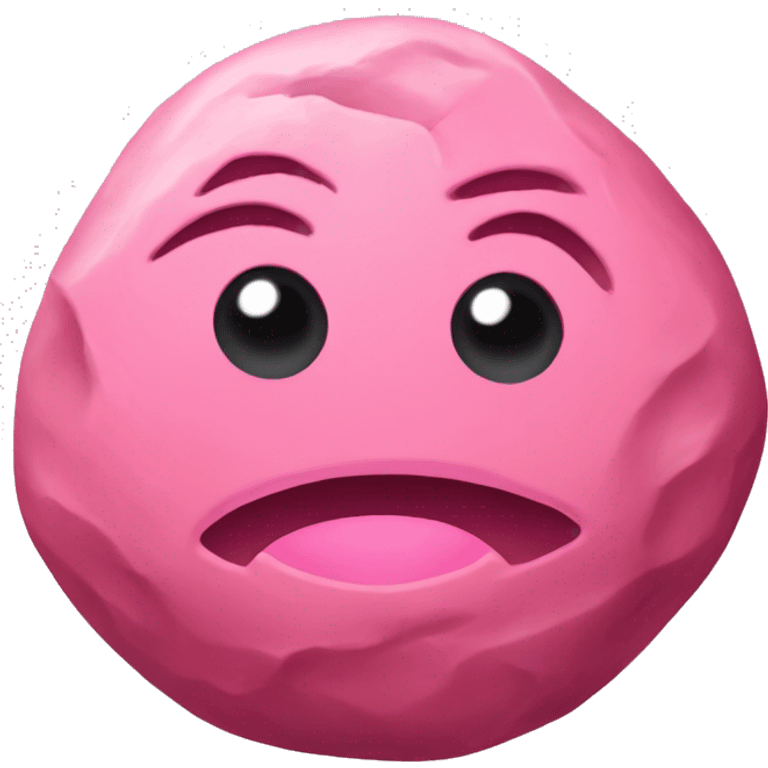 Piedra con lazo rosado emoji