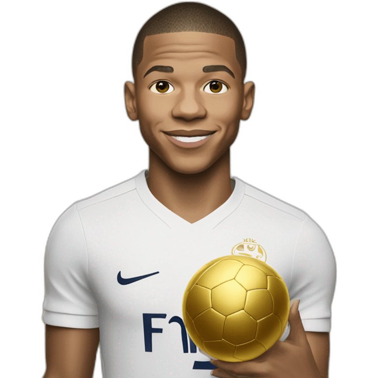 Mbappe with ballon d’or emoji