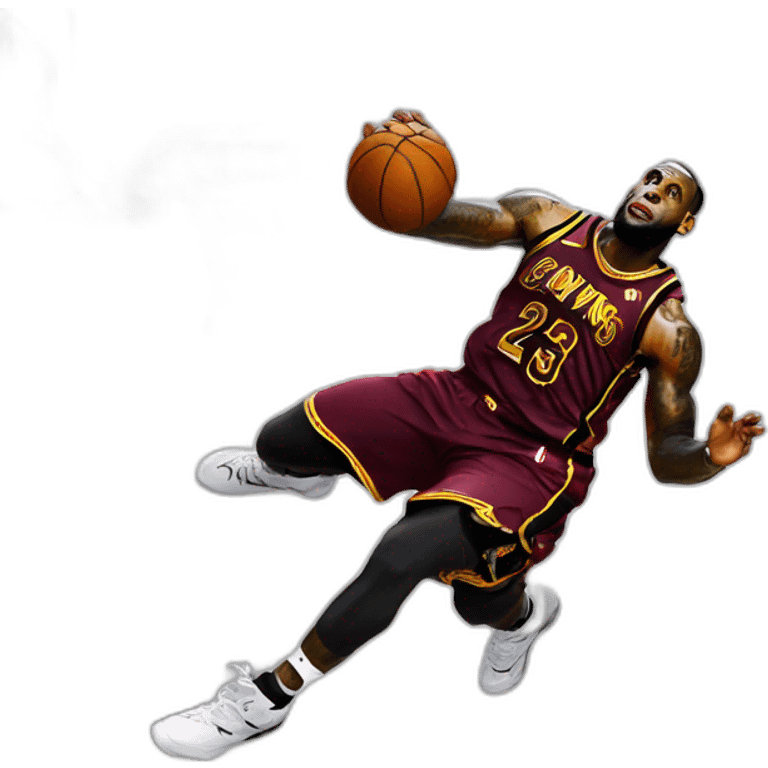 Lebron james qui dunk emoji