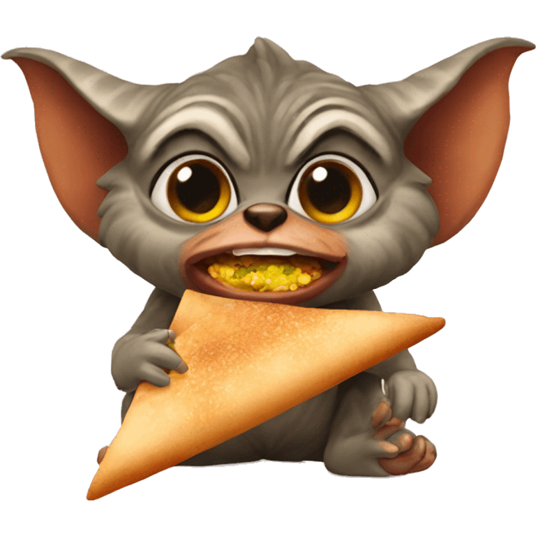 Gremlins eating dosa emoji