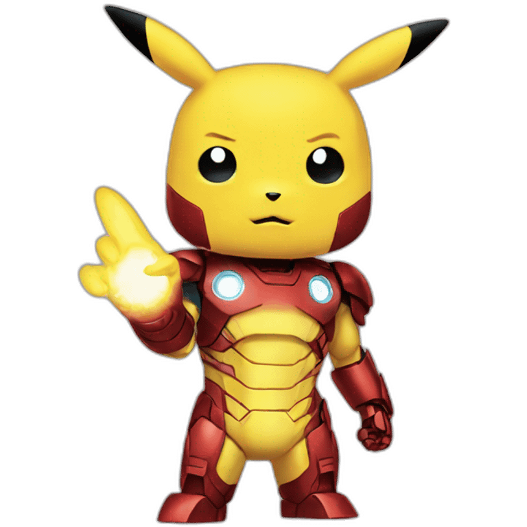 Iron man end pikachu emoji