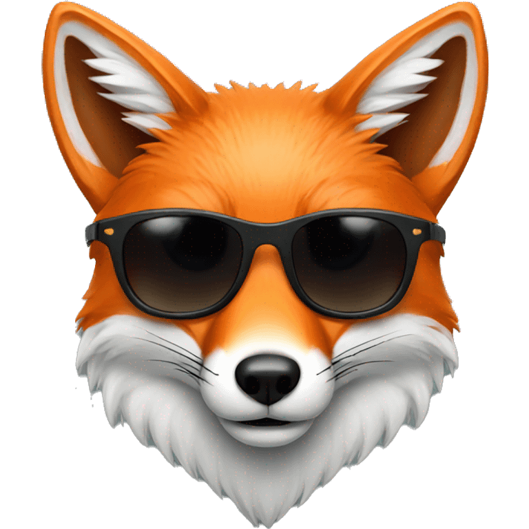 Fox with sunglasses emoji