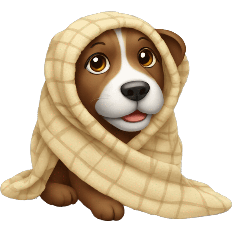 animal -wrapped-in-a-blanket emoji