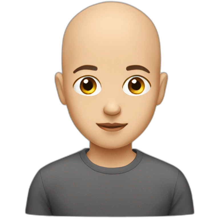 Young Bald emoji