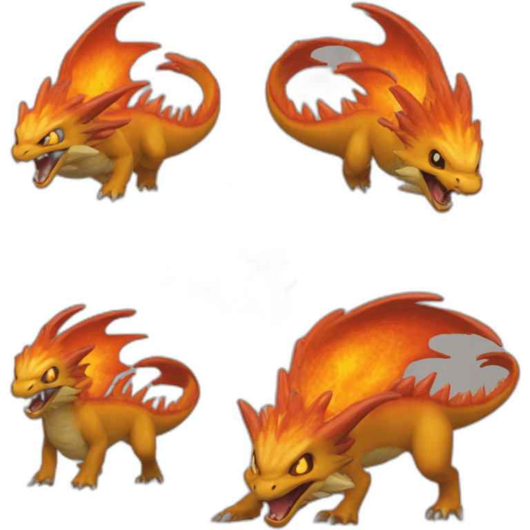 Dracaufeu pokemon Realiste emoji