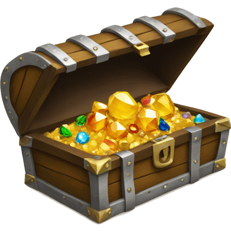 treasure with gems emoji