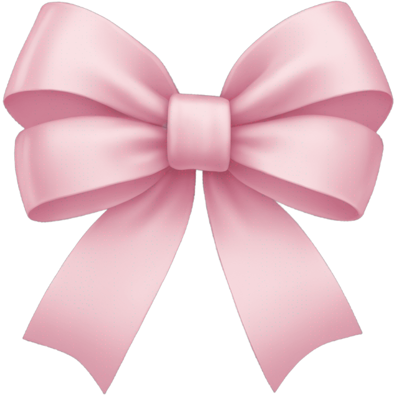 light pink ribbon bow emoji