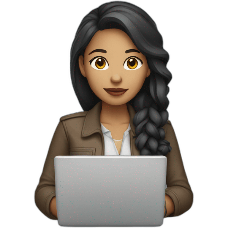 lightskin woman programmer with laptop emoji