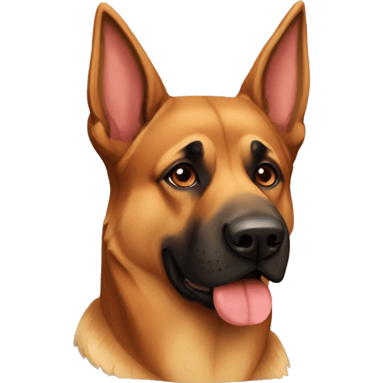 German Shepard like red boxer emoji