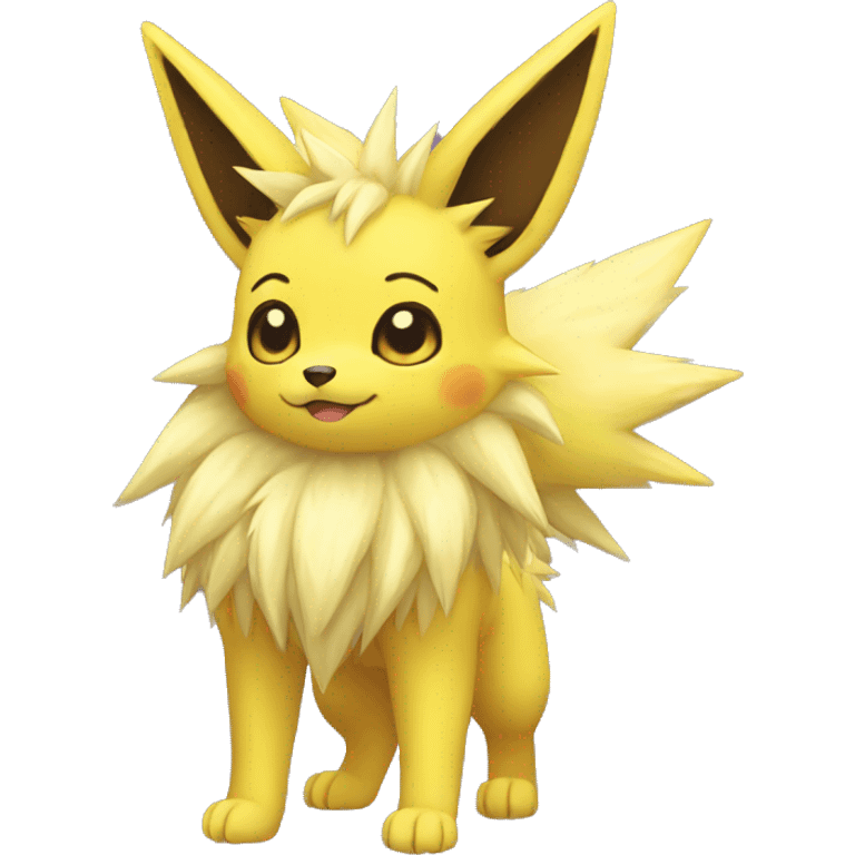 Kawaii Jolteon full body emoji