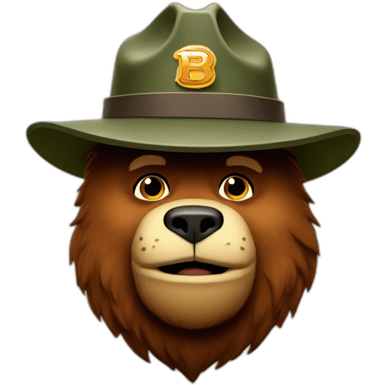 Smokey the bear emoji