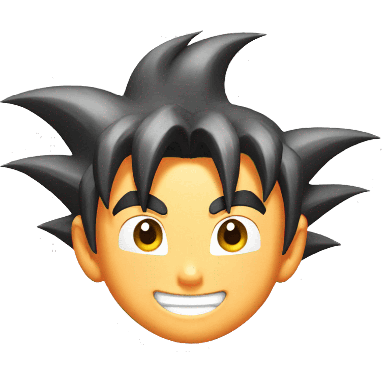 Goku smily face emoji