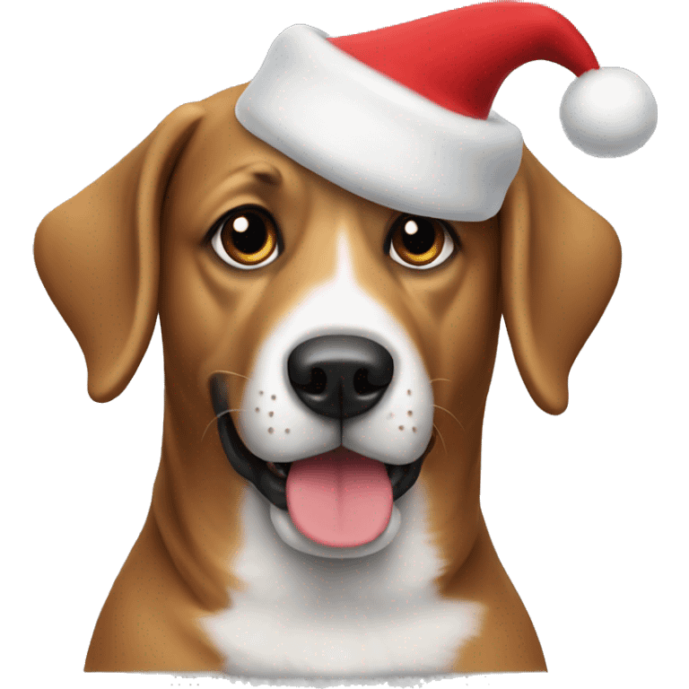 Dog Santa emoji