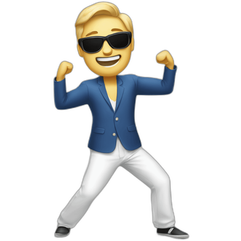 Dancing gangnam style emoji