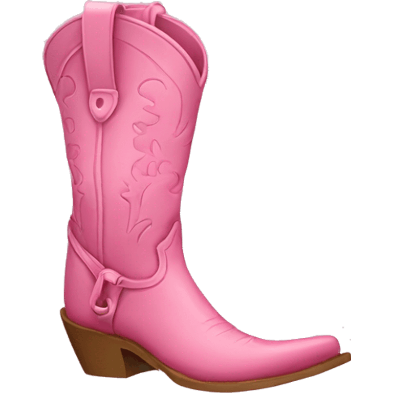 pink cowgirl boot emoji