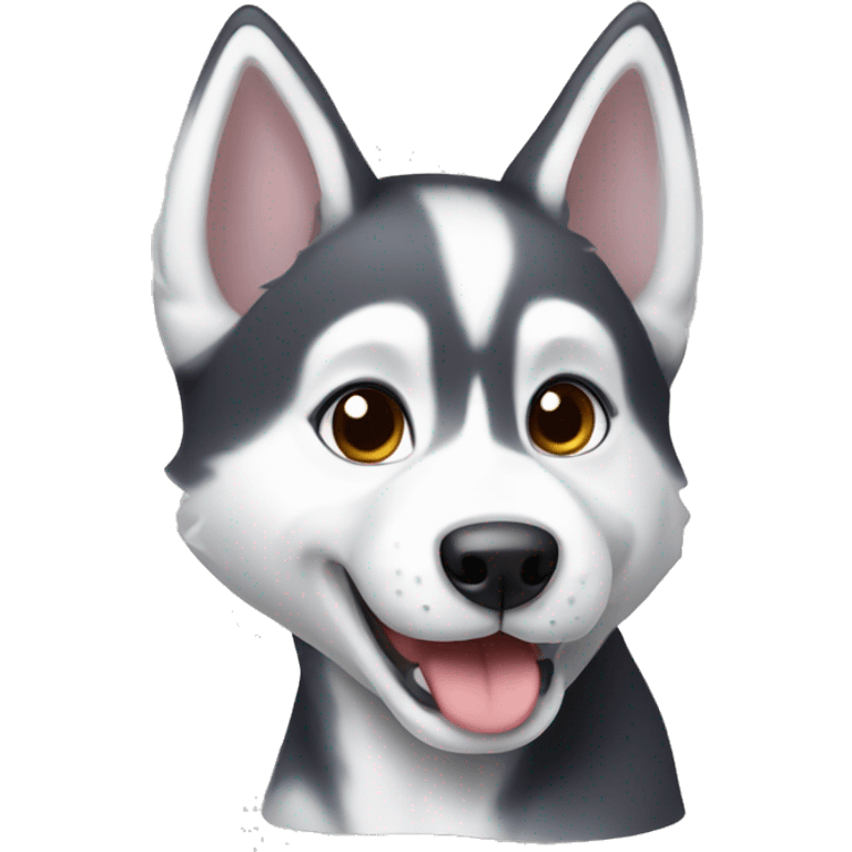 Husky puppy  emoji