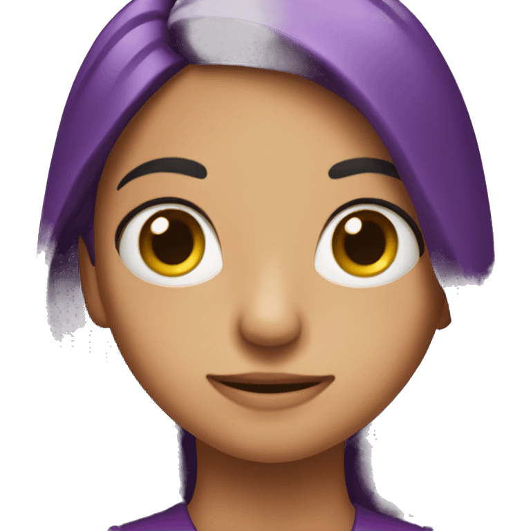 Una rana morada  emoji