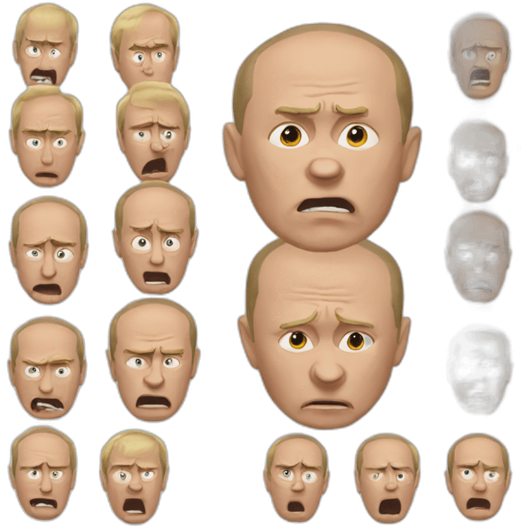 Really mad putin face emoji