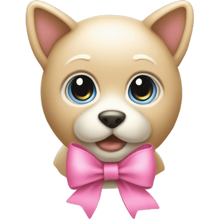 Telegram logo with pink bow emoji