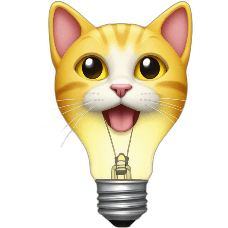 lightbulb cat emoji