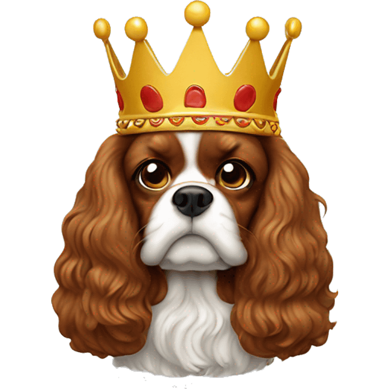 King Charles eating a hotdog emoji